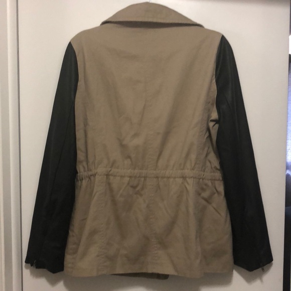 Olive & Oak Jacket w/ drawstring/zipper, pleather - Picture 7 of 7